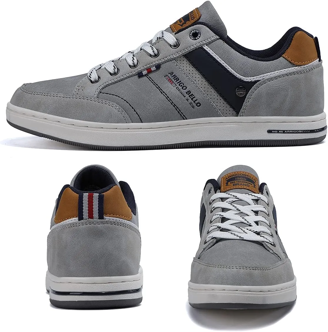 ARRIGO Bello Sneakers for Men Casual Shoes Low Top Comfortable Walking Shoes