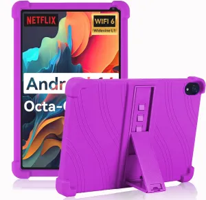 ATOOZ for Urao C107 Tablet Case 10.1 inch,Soft Silicone Kids Case for Urao 10.1 inch Tablet 2025 with Stand (Purple)