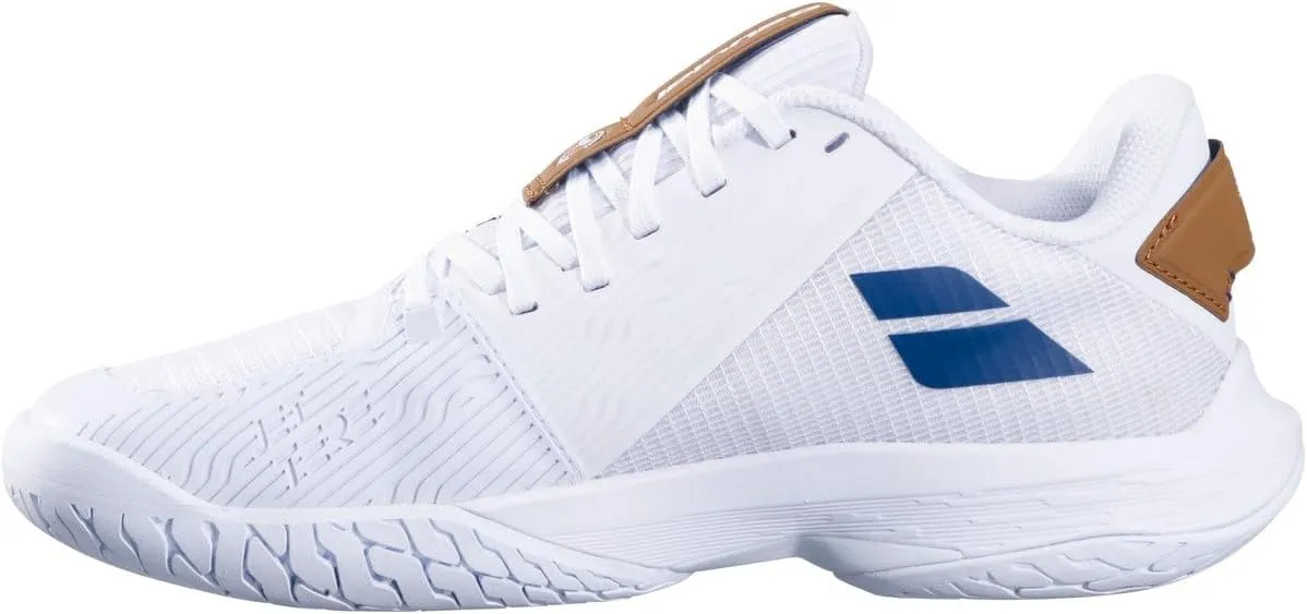Babolat Women's Jet Tere 2 All Court Wimbledon Limited Edition Tennis Shoes (White/Blue Navy)