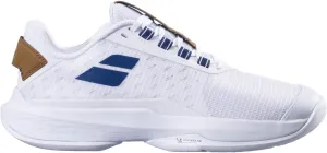 Babolat Women's Jet Tere 2 All Court Wimbledon Limited Edition Tennis Shoes (White/Blue Navy)