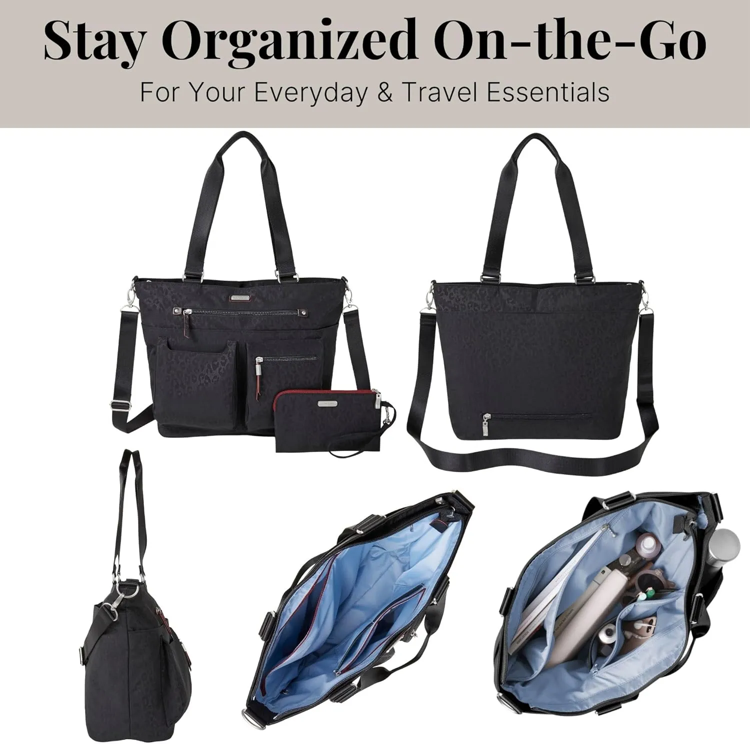 Baggallini Any Day Tote with RFID Phone Wristlet