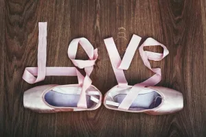 Ballet is Love Pink Satin Slippers Photo Photograph Cool Wall Art Print Poster 36x24