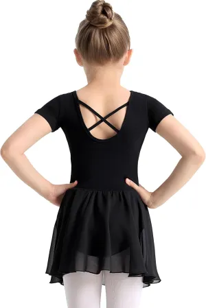 Ballet Leotards for Girls Ballet Dress for Toddler & Ballet Outfit with Criss-Cross Back, 2T-11Y