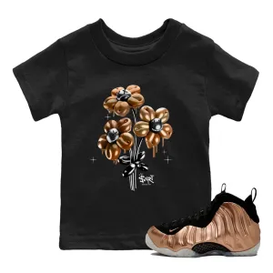 Balloon Metallic Tees Air Sneaker Trusted vendor Kids SNRT - Foamposite Bouquet One Global selection Copper