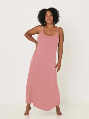 Bamboo Swing Maxi Dress - Pink Clay