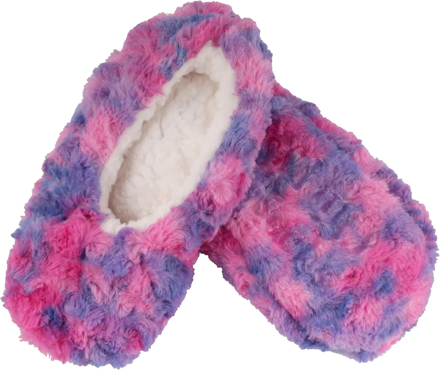 BambooMN Adult Super Soft Warm Cozy Fuzzy Soft Touch Sleeper Slippers Non-Slip Lined Socks