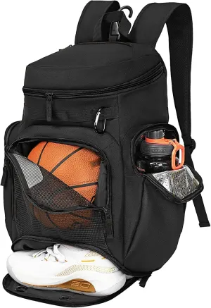 Basketball Backpack Large Sports Bag, Gym Bag with Ball Compartment and Shoe Compartment to Store Sports Shoes Water Bottles Laptops and Daily Necessities, Widely Used in Basketball, Soccer