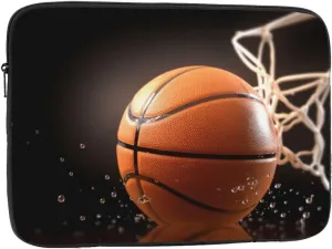 Basketball Laptop Case 15 inch, Shockproof Protective Computer Sleeve Cover Water Resistant Laptop Bag Carrying Tablet Cover Briefcase Handbags Gifts for Men Women