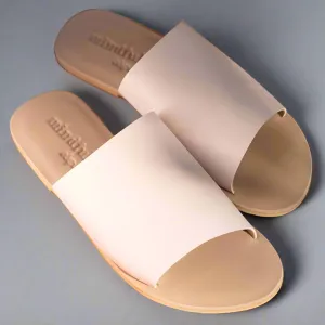 BELLA: Vegan Leather Slides Pink Hint - fits sz 36-41