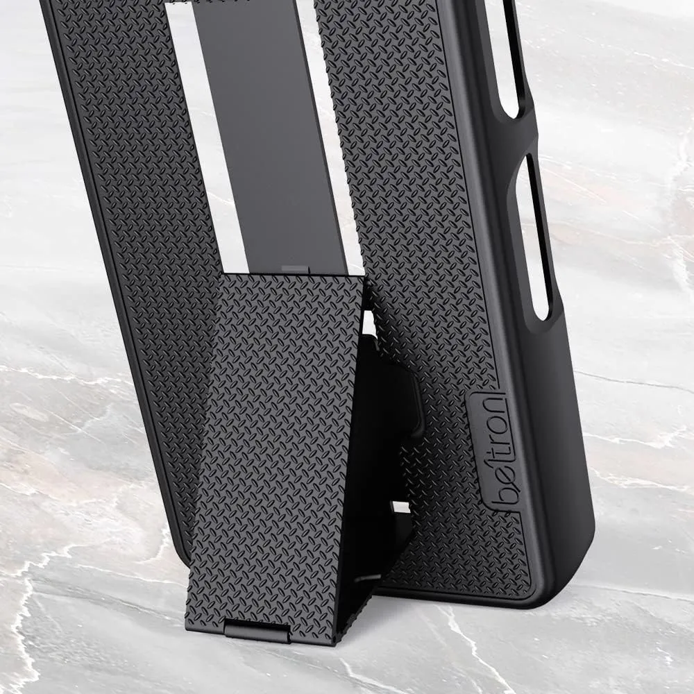 BELTRON Sonim XP10 Case with Holster, Heavy Duty Belt Clip with Swivel Clip for Sonim XP10 (AT&T FirstNet T-Mobile Verizon XP9900) - Secure Fit & Built-in Kickstand (Industrial Strength) - Black