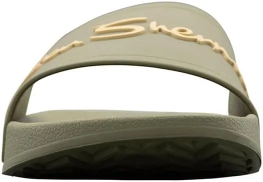 Ben Sherman Mens Waterford Logo Slide Casual Sandals Casual - Green