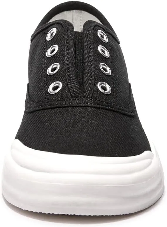 BENEKER Women's Canvas Sneaker Slip on Casual Shoes Low Top Fashion Sneakers Comfortable Walking Shoes