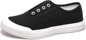 BENEKER Women's Canvas Sneaker Slip on Casual Shoes Low Top Fashion Sneakers Comfortable Walking Shoes