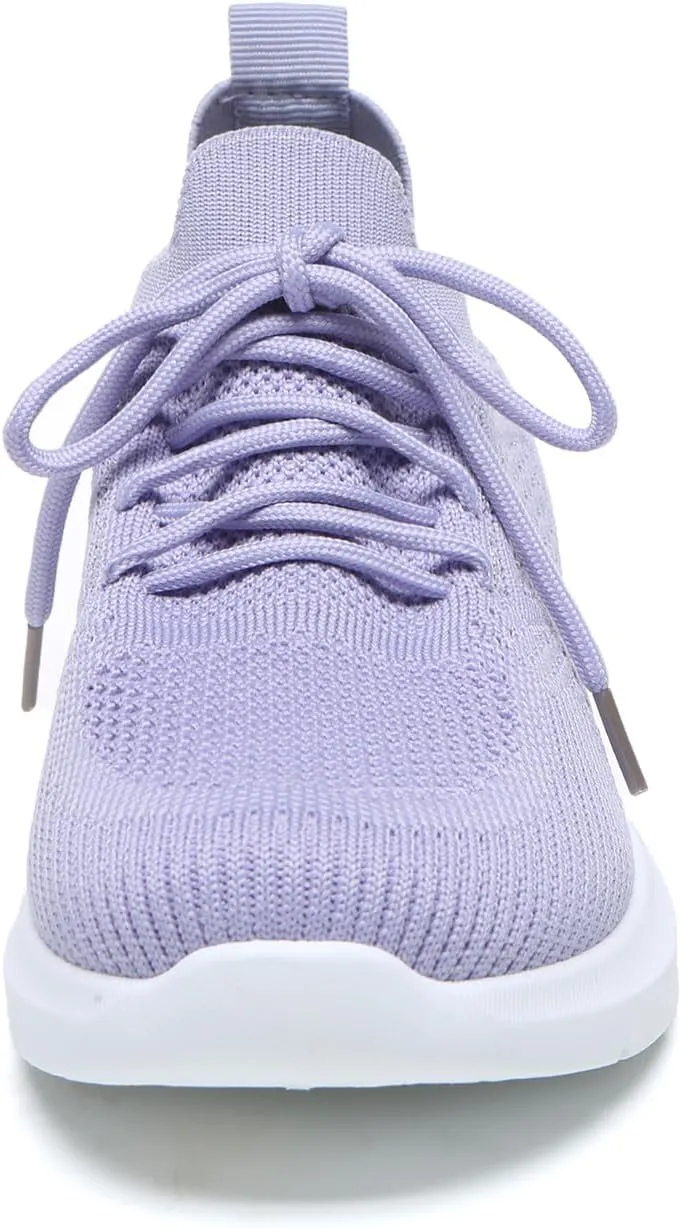Bernal Sneakers for Women Casual Mesh Breathable Lace Up Walking Shoes Lightweight Non Slip Tennis Gym Workout Shopping Shoes