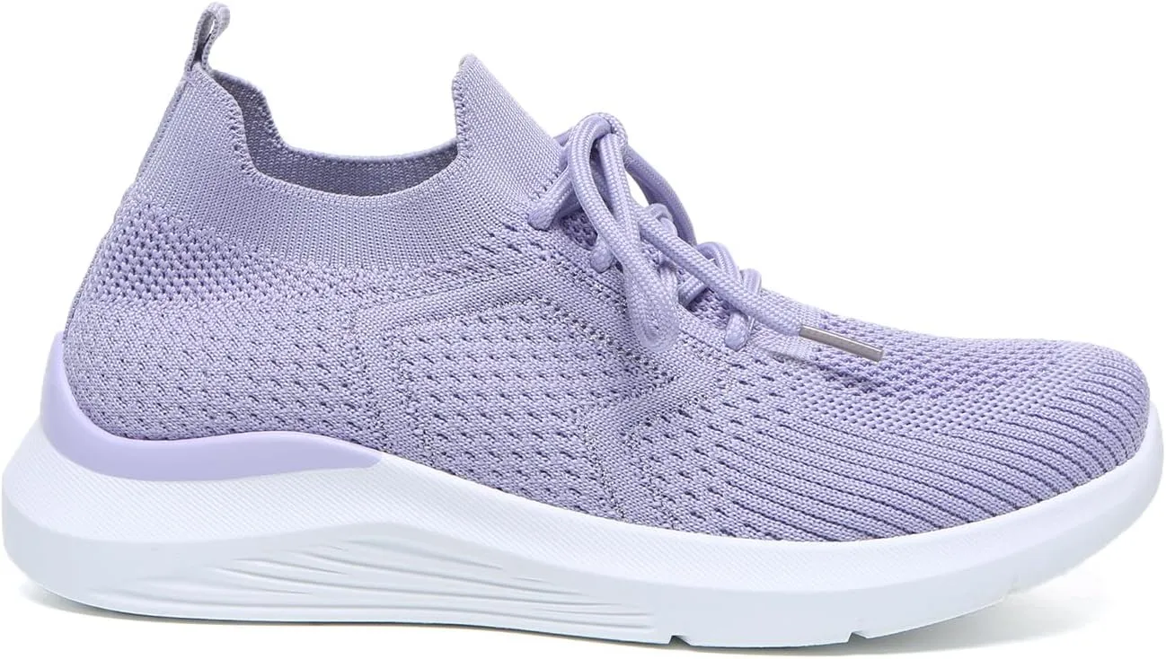 Bernal Sneakers for Women Casual Mesh Breathable Lace Up Walking Shoes Lightweight Non Slip Tennis Gym Workout Shopping Shoes