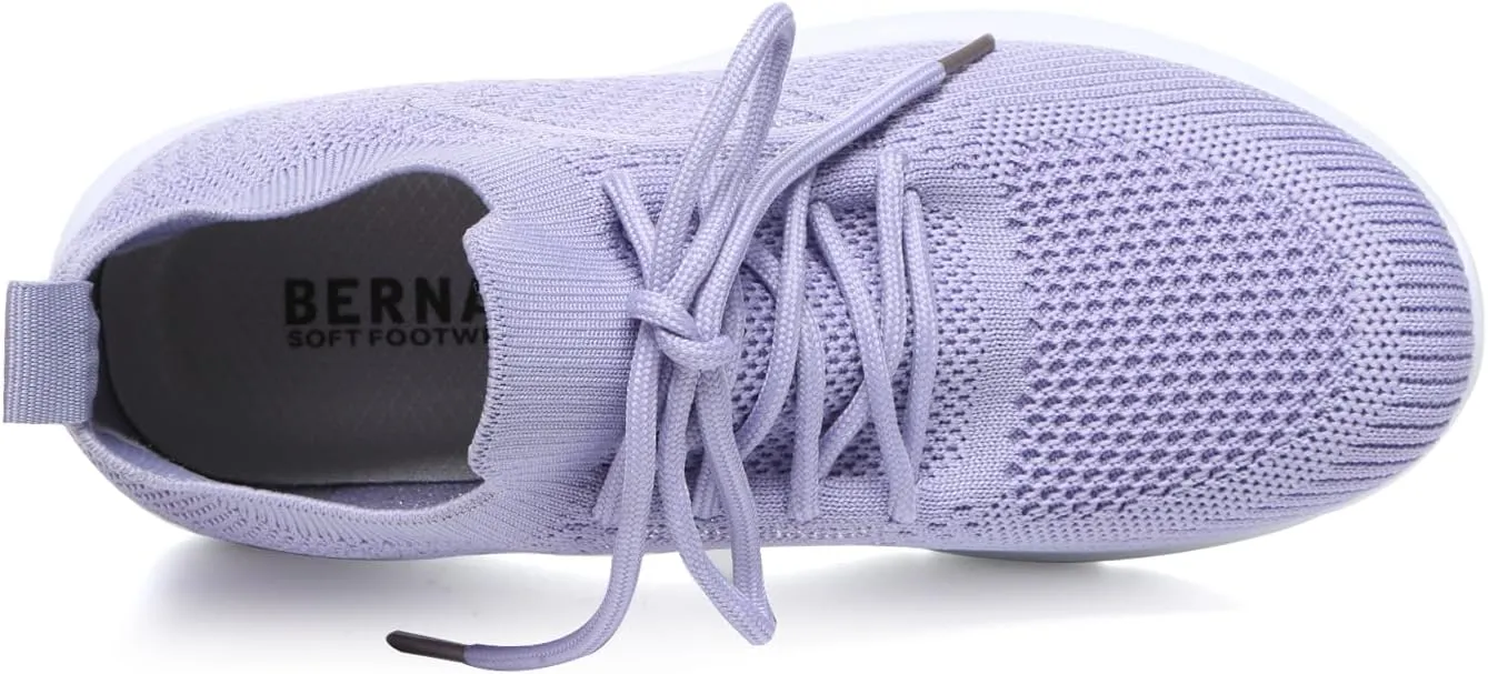 Bernal Sneakers for Women Casual Mesh Breathable Lace Up Walking Shoes Lightweight Non Slip Tennis Gym Workout Shopping Shoes