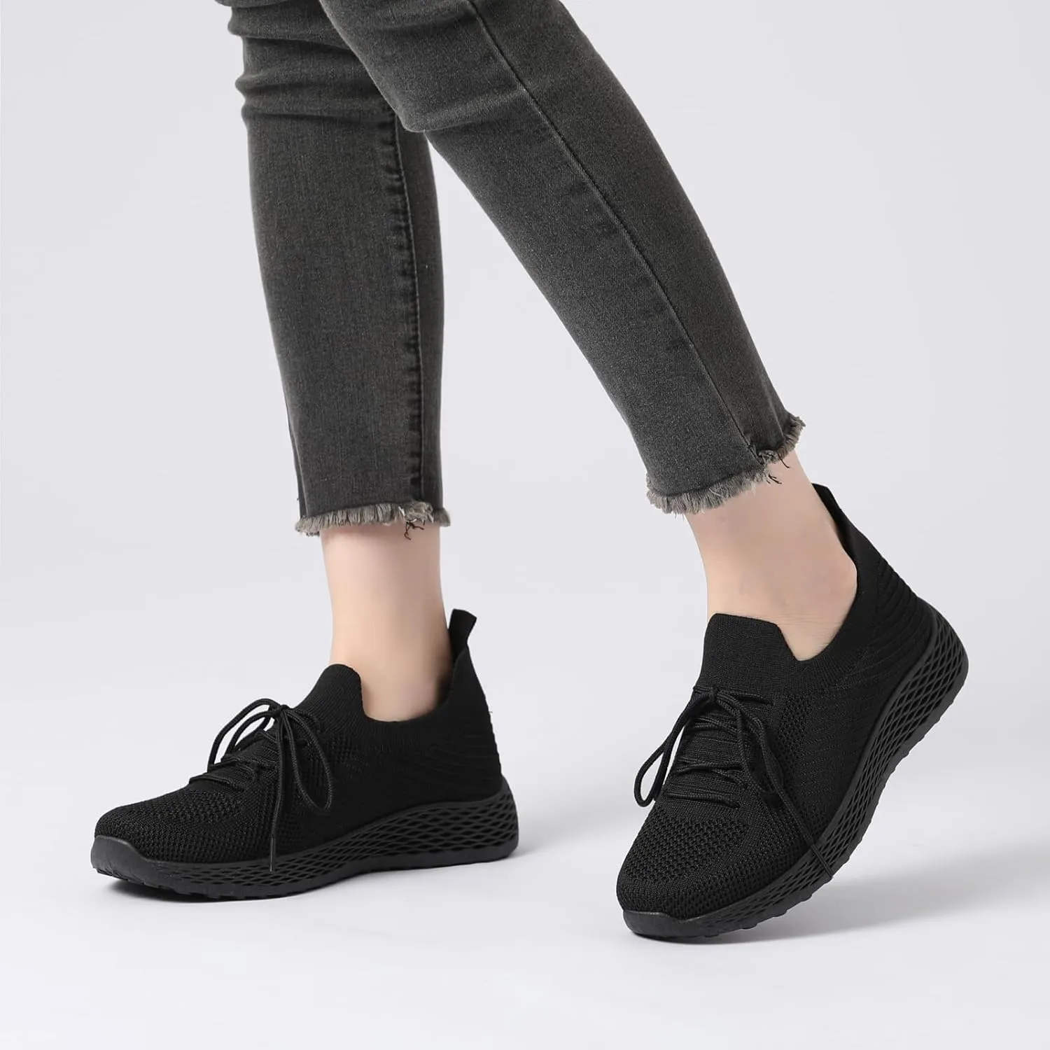 Bernal Womens Walking Tennis Shoes Casual Non Slip Gym Workout Shoes Breathable Mesh Working Sneakers