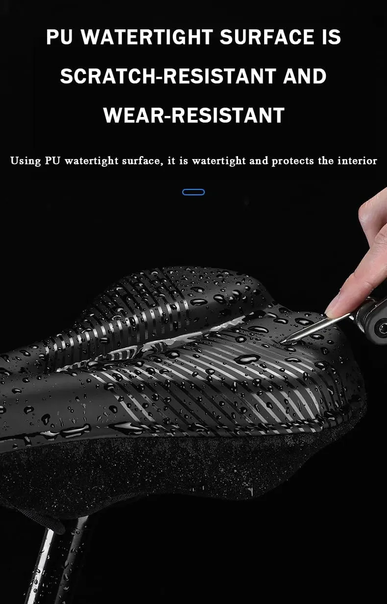 Bike Seat Cushion for Merida Mission CX 5000 Mission CX100 SE Mission Road 4000, Memory Foam & Gel Padded Cover Bicycle Seat for Men Women Shock-Absorbing Comfort Bike Seat Pad,D