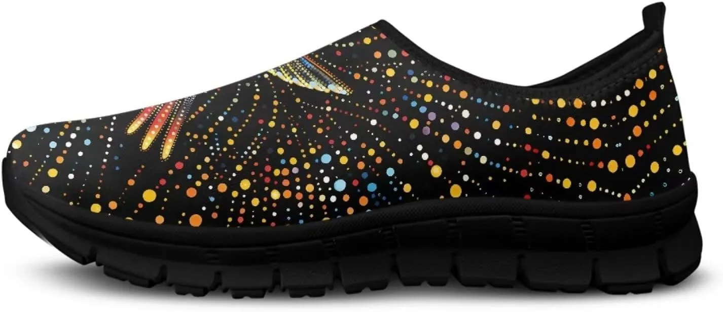 Binienty Women's Causal Walking Shoes Non Slip Loafers Flats Breathable Mesh Slip on Sneakers Athletic Shoe