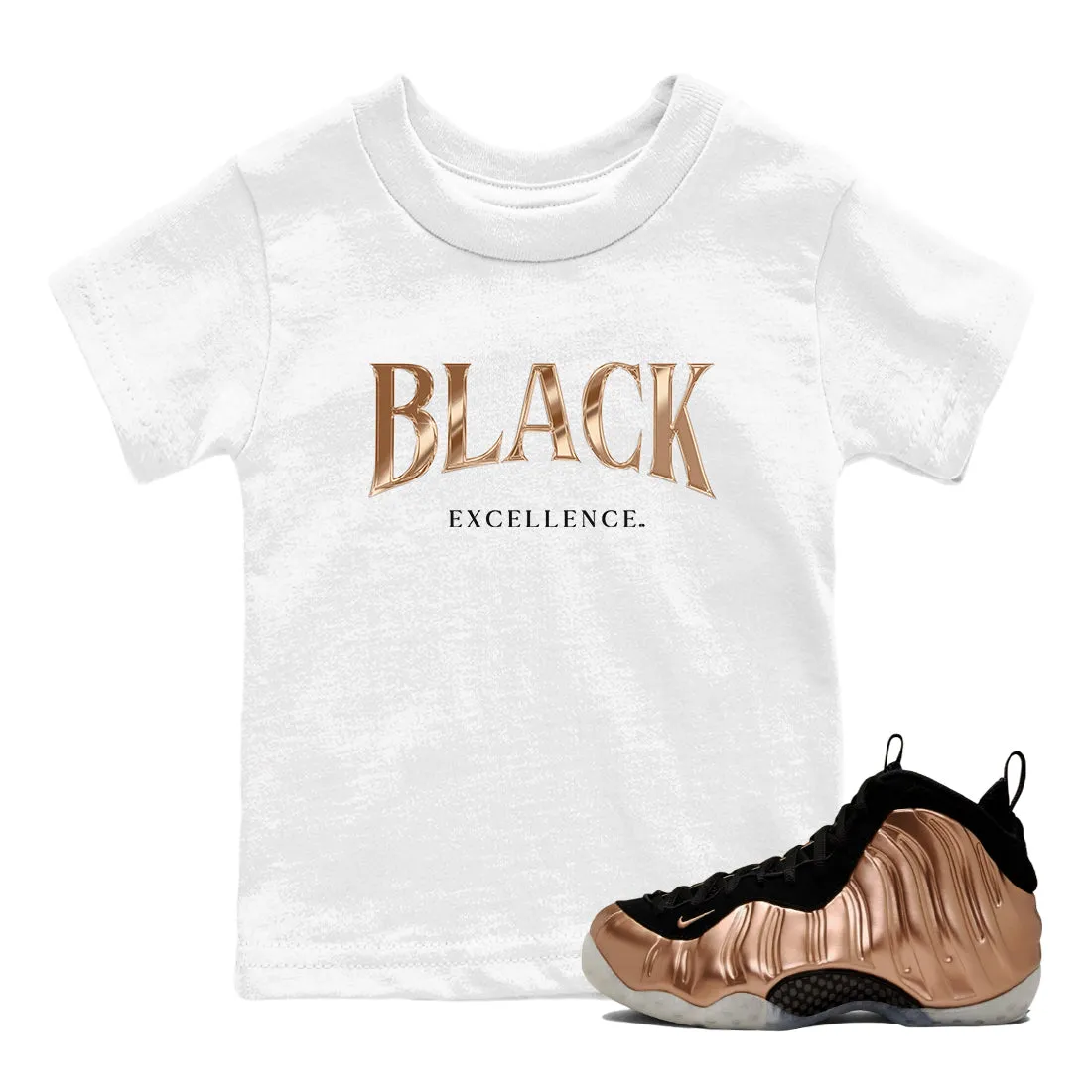 Black One Tees Air Sneaker Metallic Cutting-edge Copper Excellence Foamposite - Now or never Kids SNRT