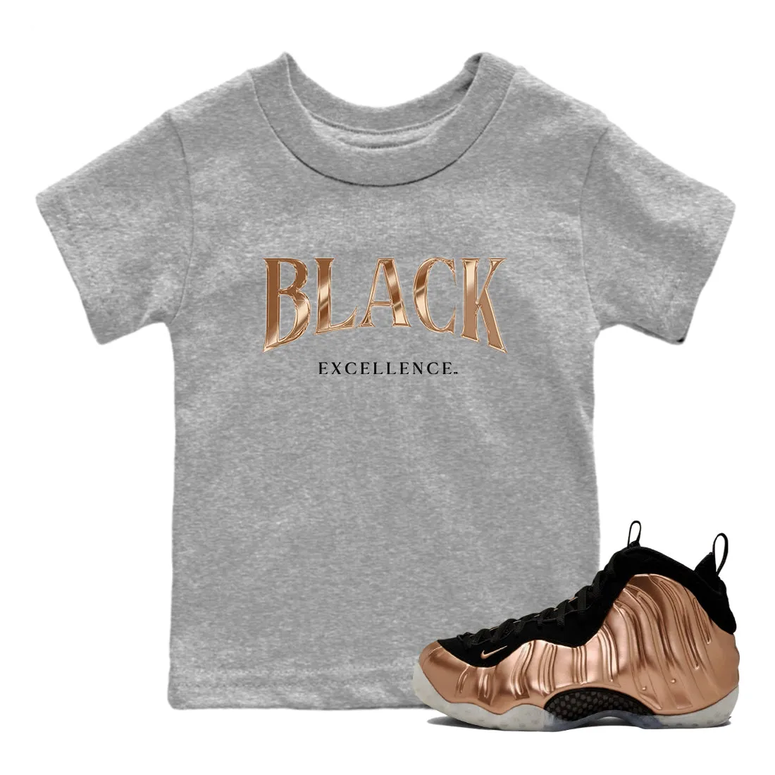 Black One Tees Air Sneaker Metallic Cutting-edge Copper Excellence Foamposite - Now or never Kids SNRT
