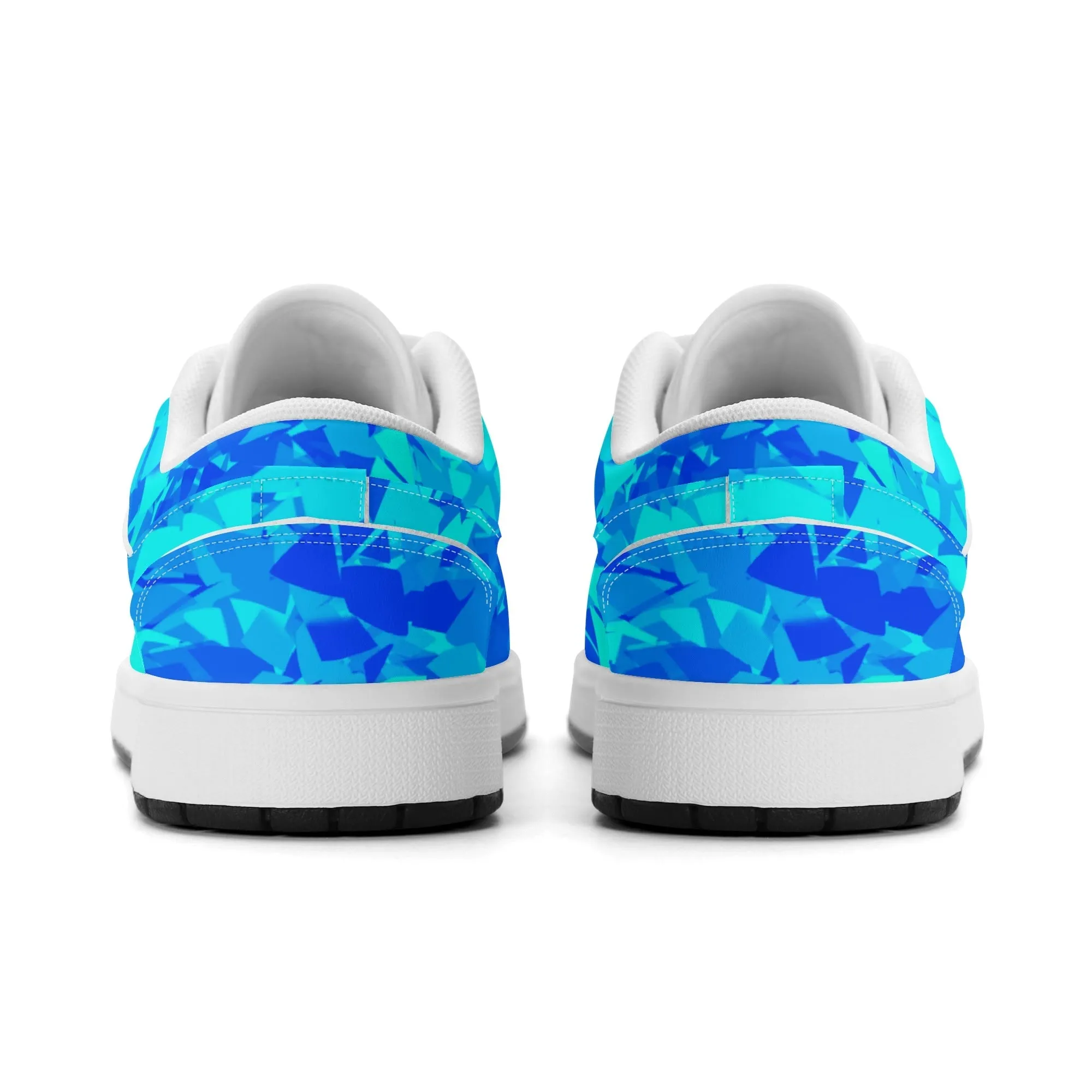 Blue Crystal Low Top Leder Sneaker für Damen