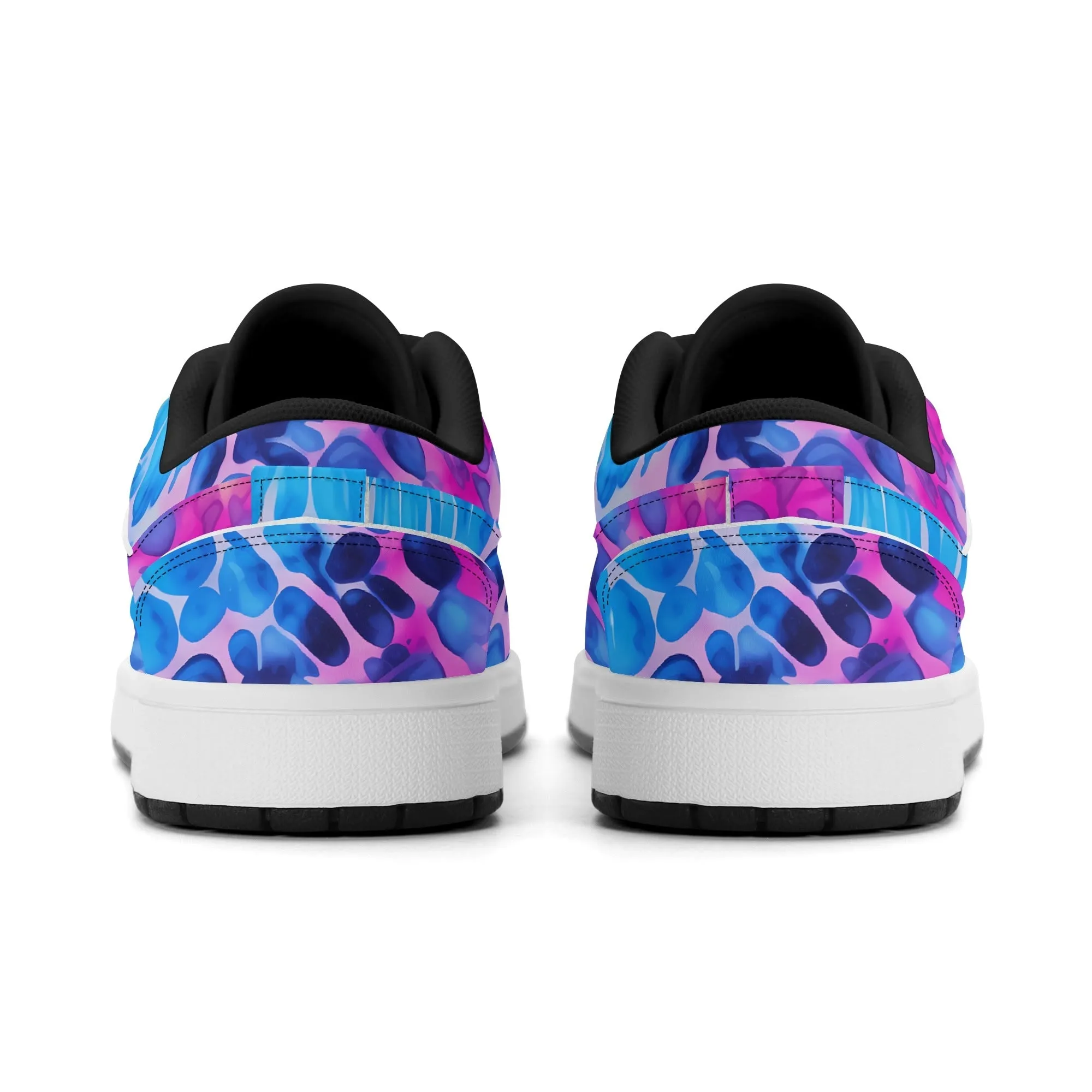 Blue Splash Low Top Leder Sneaker für Damen