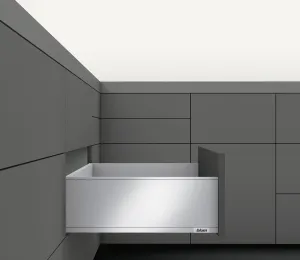 Blum 770C55S0S LEGRABOX 22" L x 7" H Full Extension Concealed Drawer System Kit - Brushed Stainless Steel