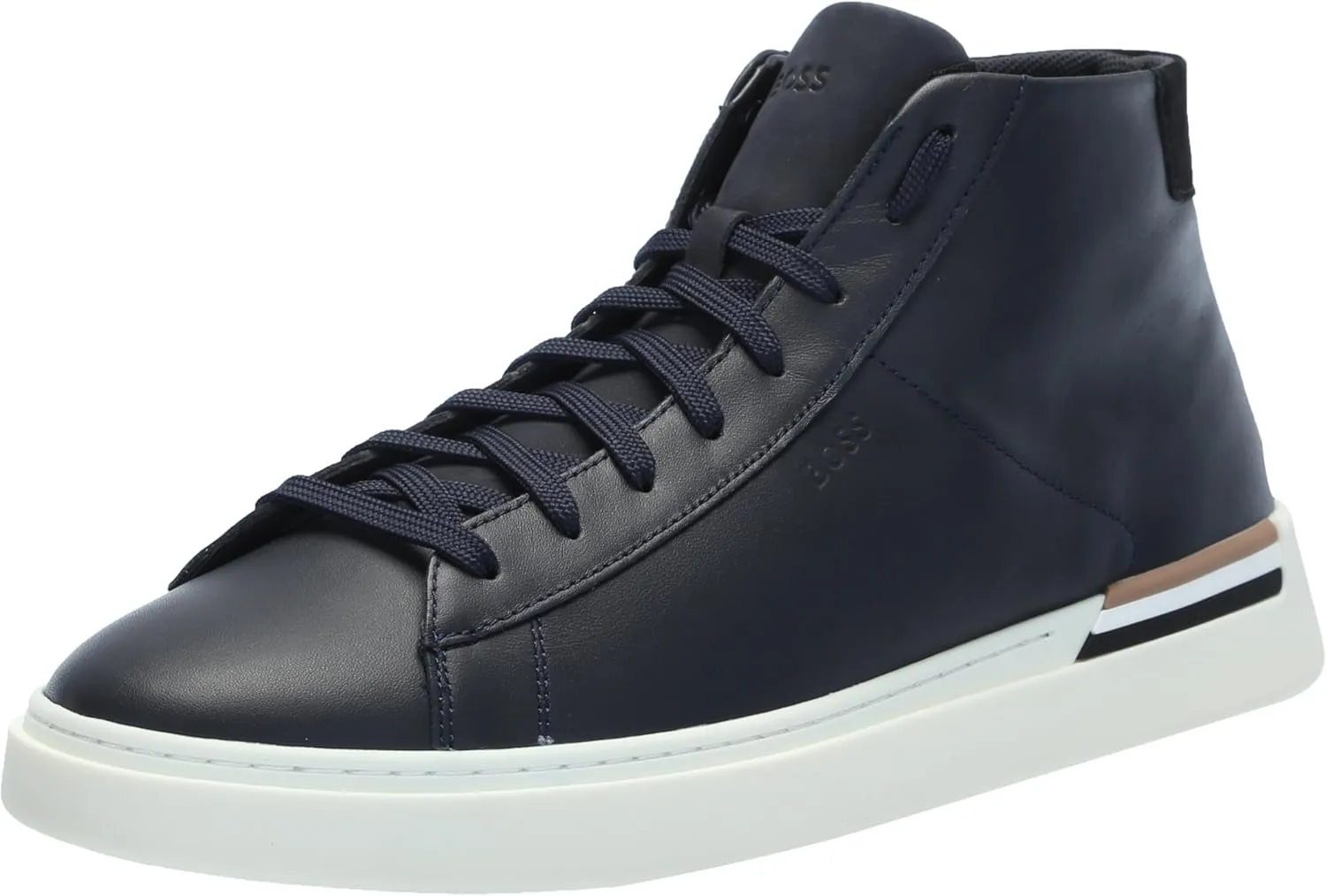 BOSS Men's Clint High Top Leather Sneaker