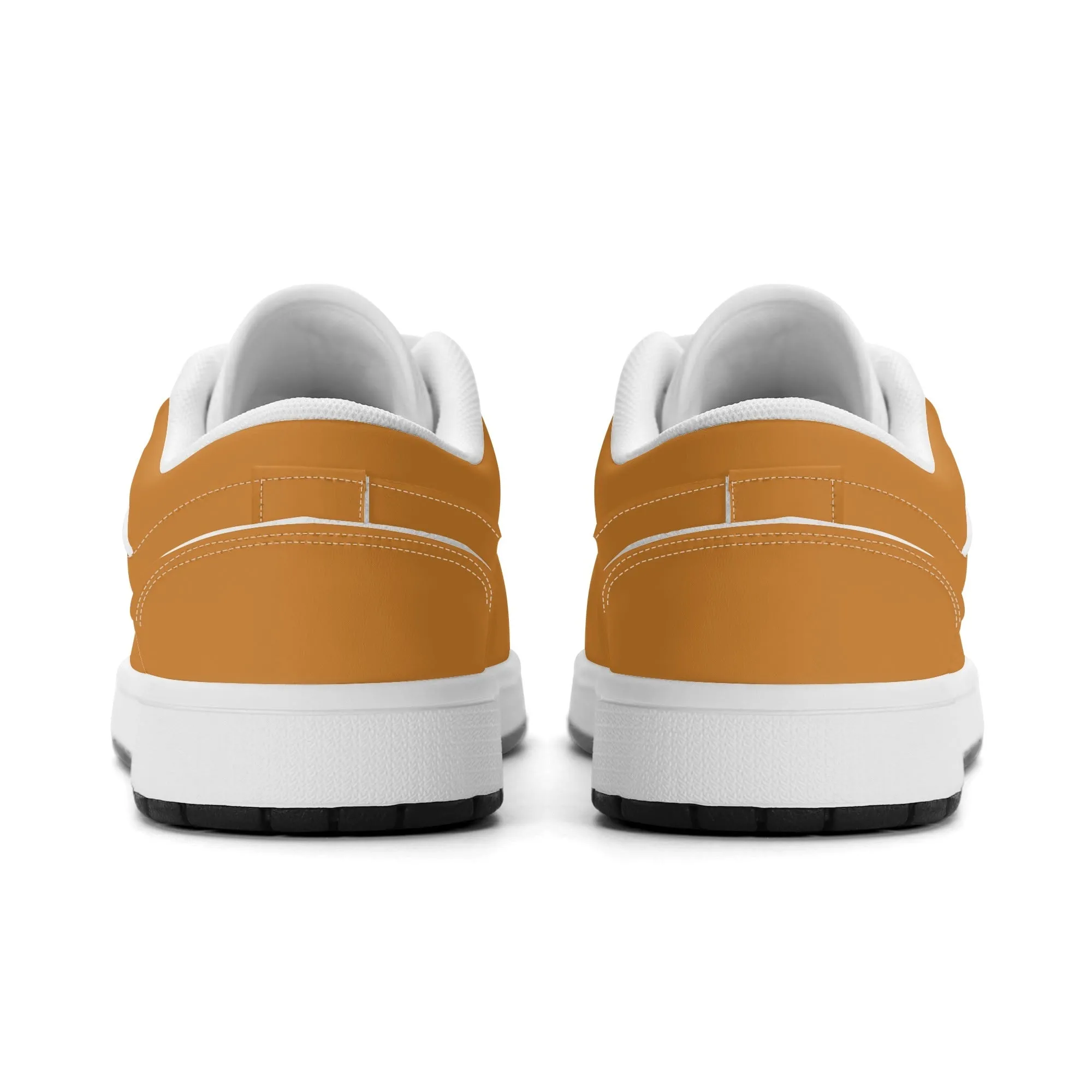 Bronze Low Top Leder Sneaker für Herren