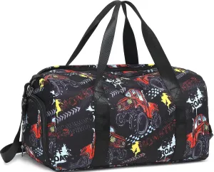 BTOOP Kids Overnight Bag for Boys Small Soccer Sports Gym Bags Duffle Tote With Shoe Compartment Toddler Weekender Sleepover Bags for Travel
