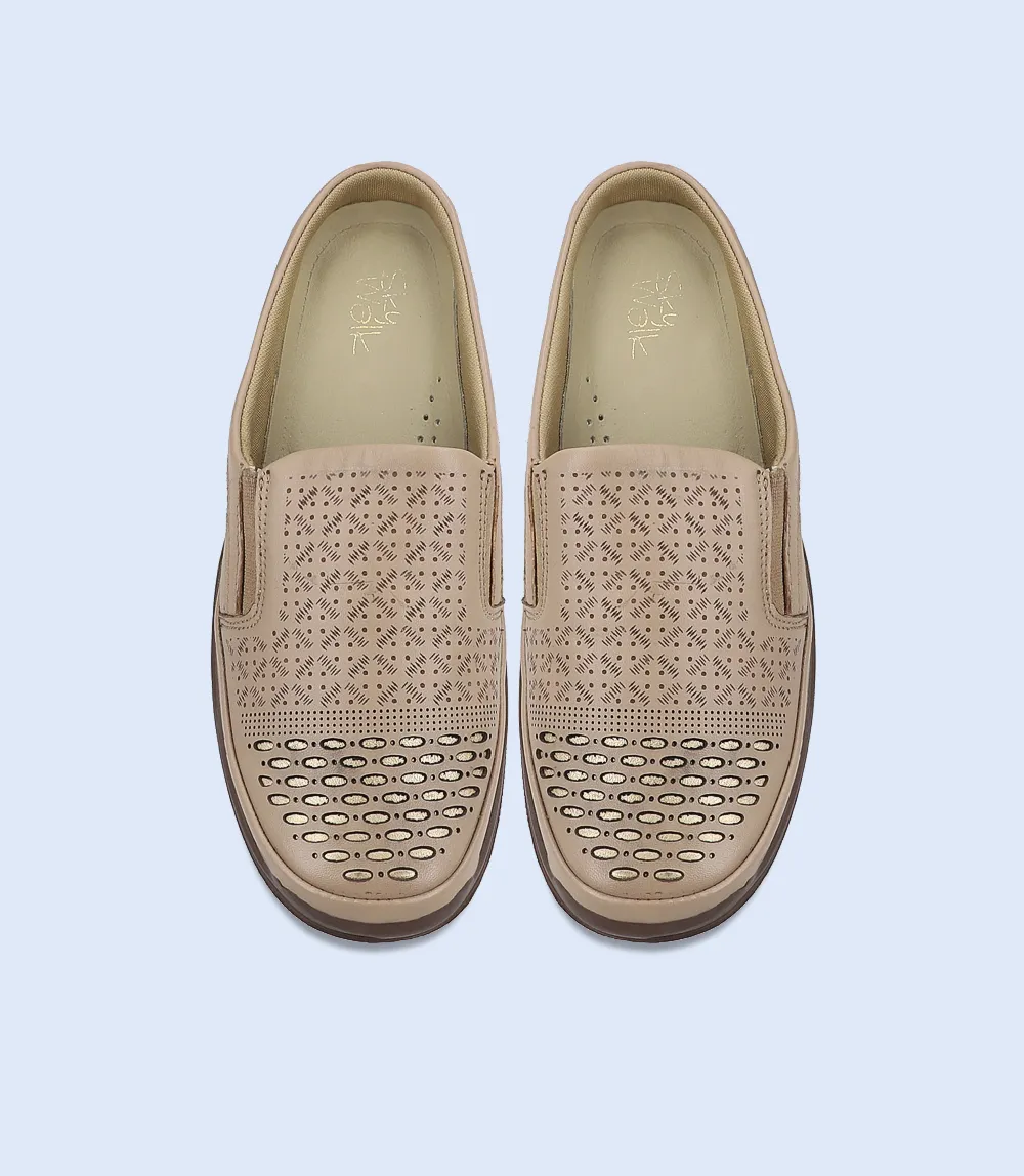 BW10138-BEIGE-Women Mule