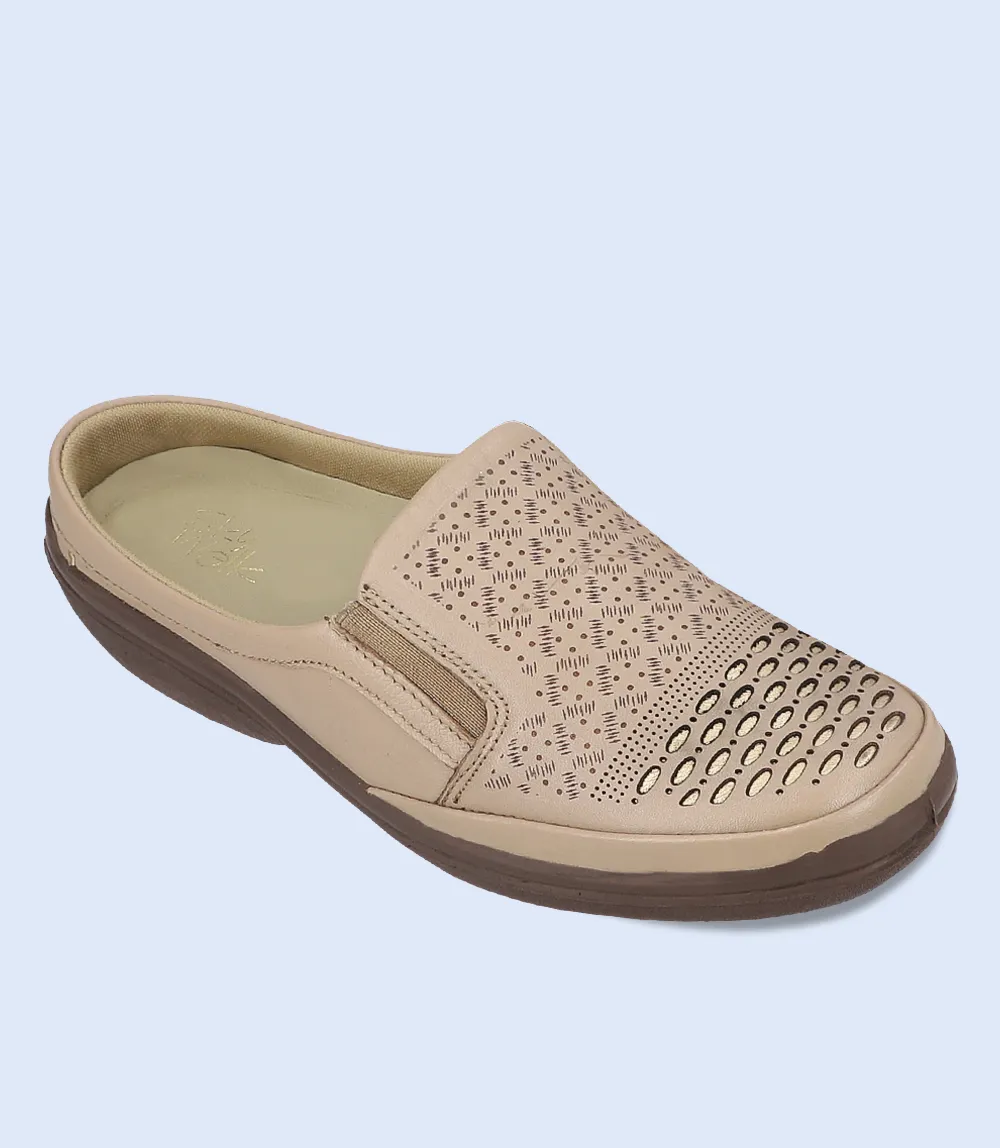 BW10138-BEIGE-Women Mule