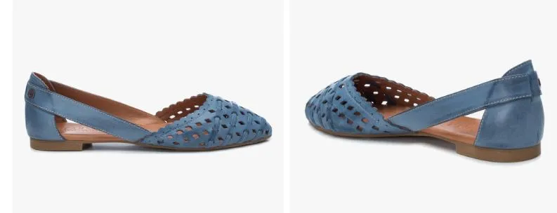 Carmela Blue Adele Women's Ballet Flat Shoes C2200427