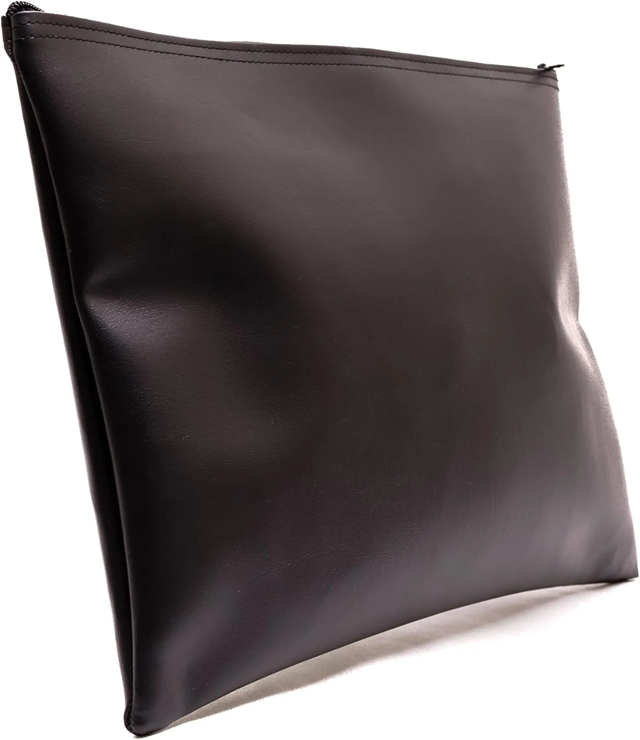 Carousel Checks Inc. Zipper Bank Deposit Bag, 12 by 16 Inches, Black, Pack of 5