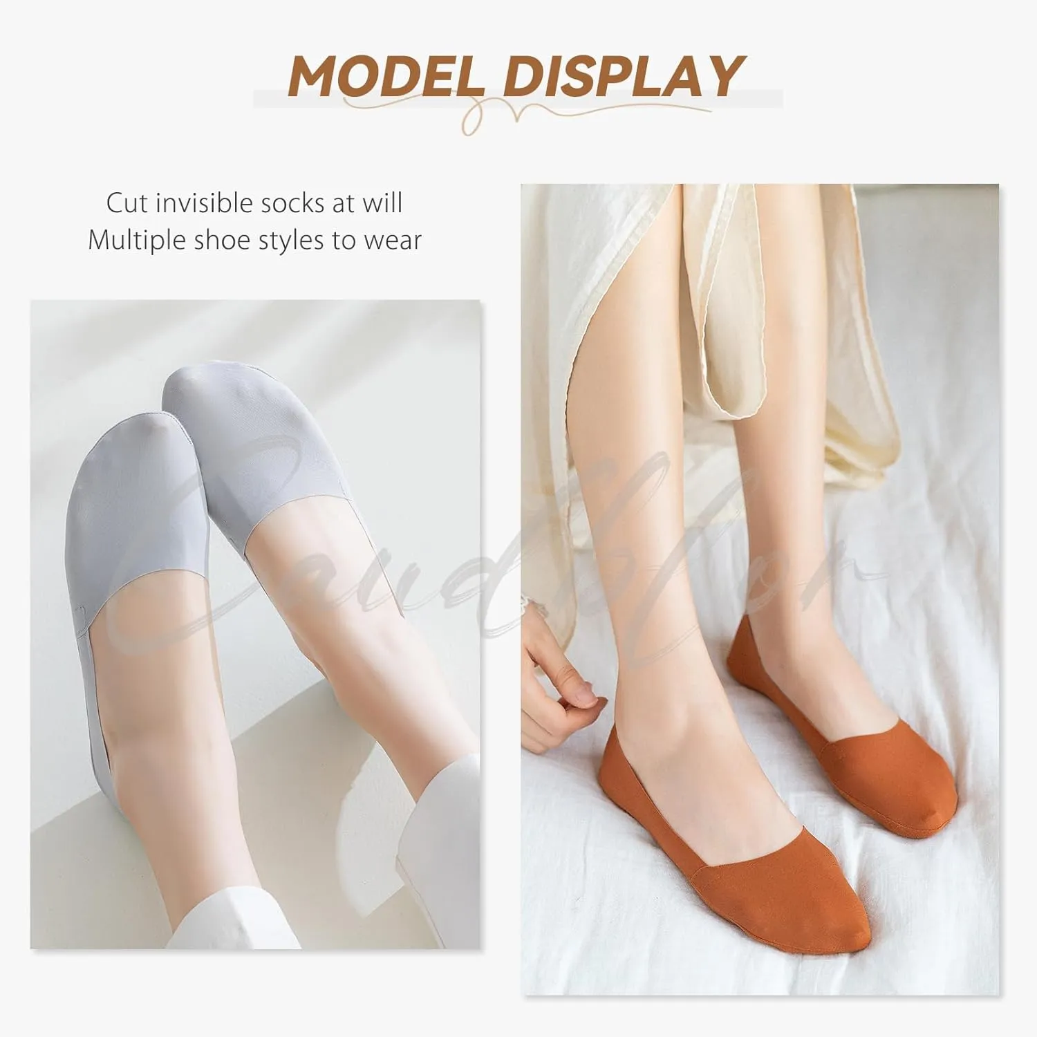 Caudblor Thin No Show Socks Low Cut Liner