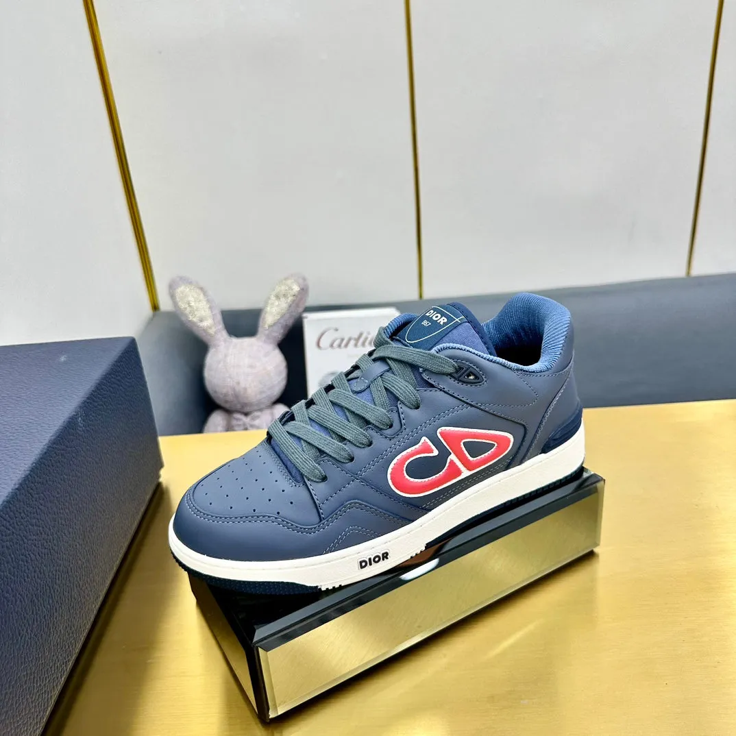 CD B57 Low-Top Sneaker In Charcoal Blue Calfskin 993824