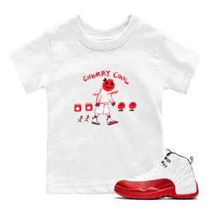 Cherry Jordan Air Kids Tees Dependable 12 Cool SNRT Cherry - Best-priced Sneaker