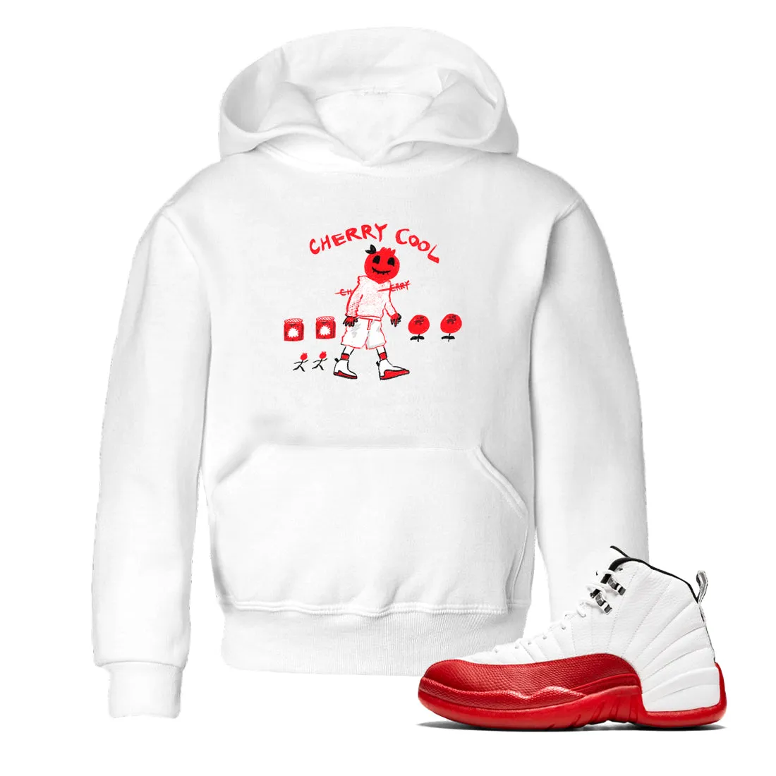 Cherry Jordan Air Kids Tees Dependable 12 Cool SNRT Cherry - Best-priced Sneaker