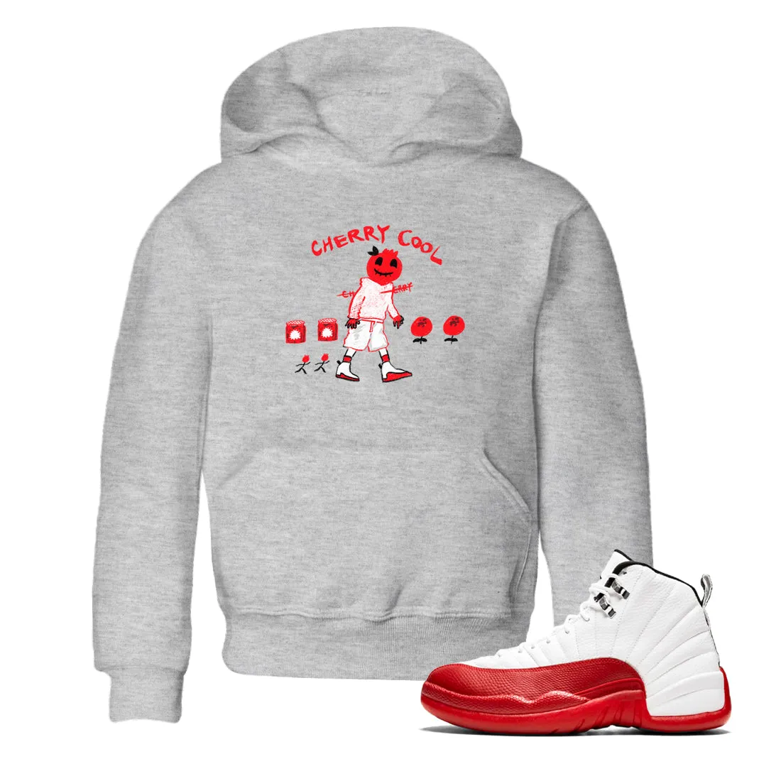 Cherry Jordan Air Kids Tees Dependable 12 Cool SNRT Cherry - Best-priced Sneaker