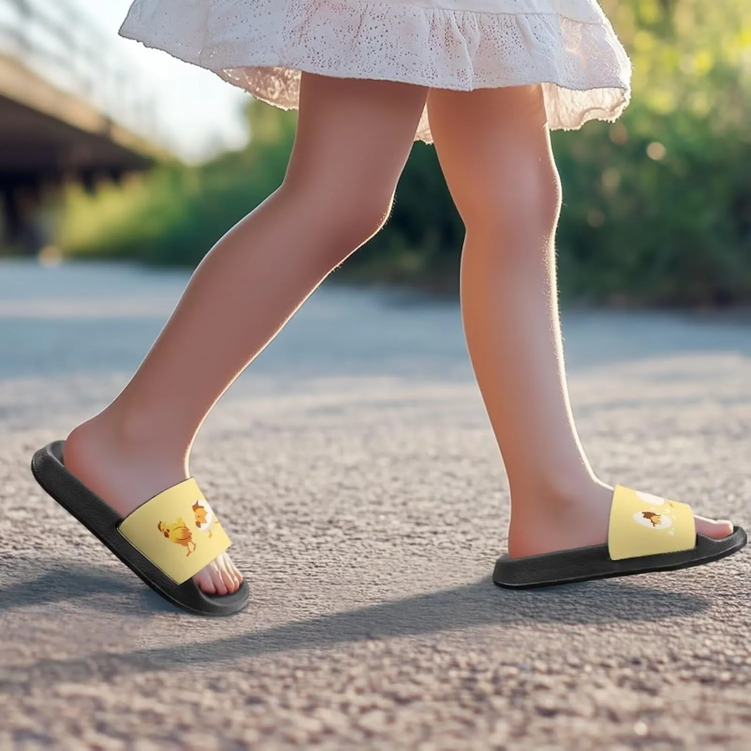 Children Slide Sandals Soft Anti-Skid Sandal Comfort Lightweight Slip On Summer Slippers for Beach Pool