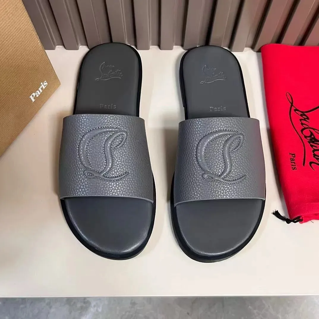 CHRISTIAN LOUBOUTIN || Men's CL Leather Sandal Sleeper