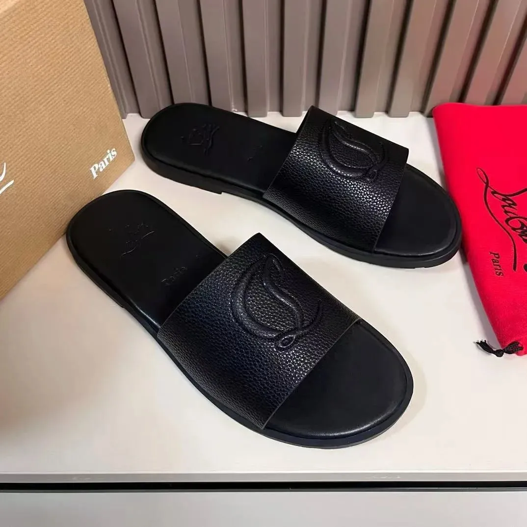 CHRISTIAN LOUBOUTIN || Men's CL Leather Sandal Sleeper