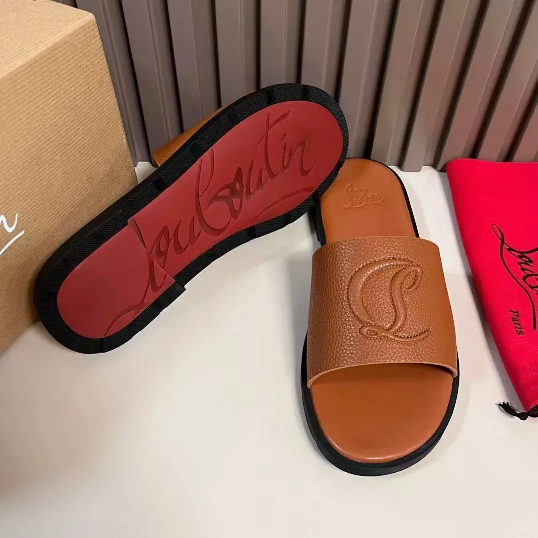 CHRISTIAN LOUBOUTIN || Men's CL Leather Sandal Sleeper