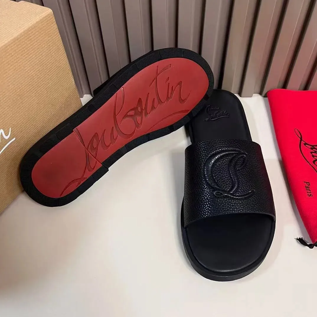 CHRISTIAN LOUBOUTIN || Men's CL Leather Sandal Sleeper