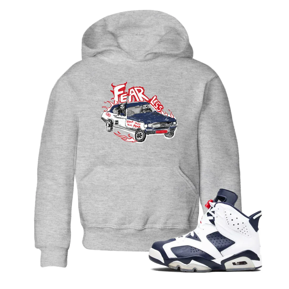 Classic SNRT Navy Tees Timeless Air White Jordan And Fearless 6 Car - Kids Sneaker Midnight