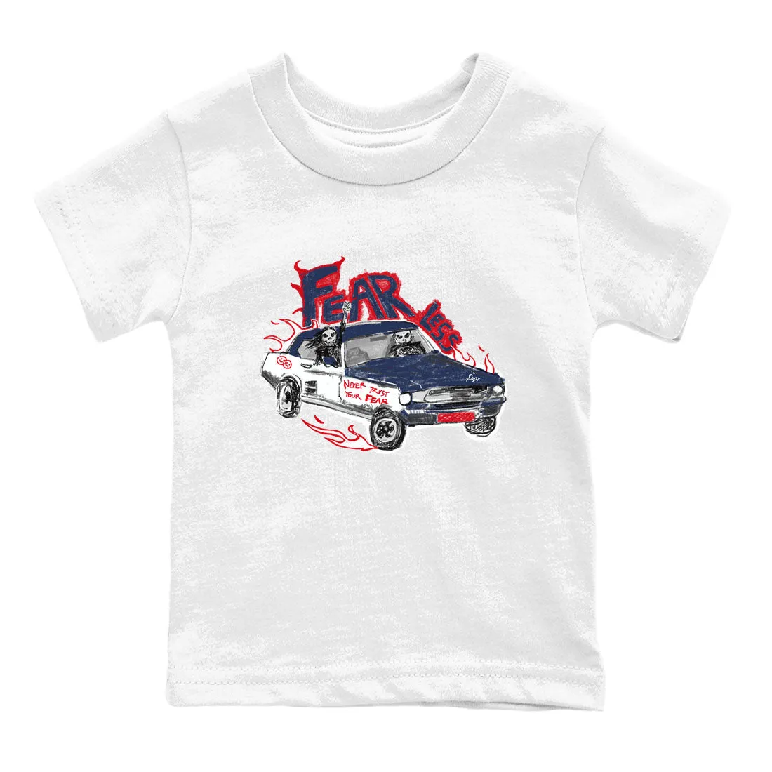 Classic SNRT Navy Tees Timeless Air White Jordan And Fearless 6 Car - Kids Sneaker Midnight