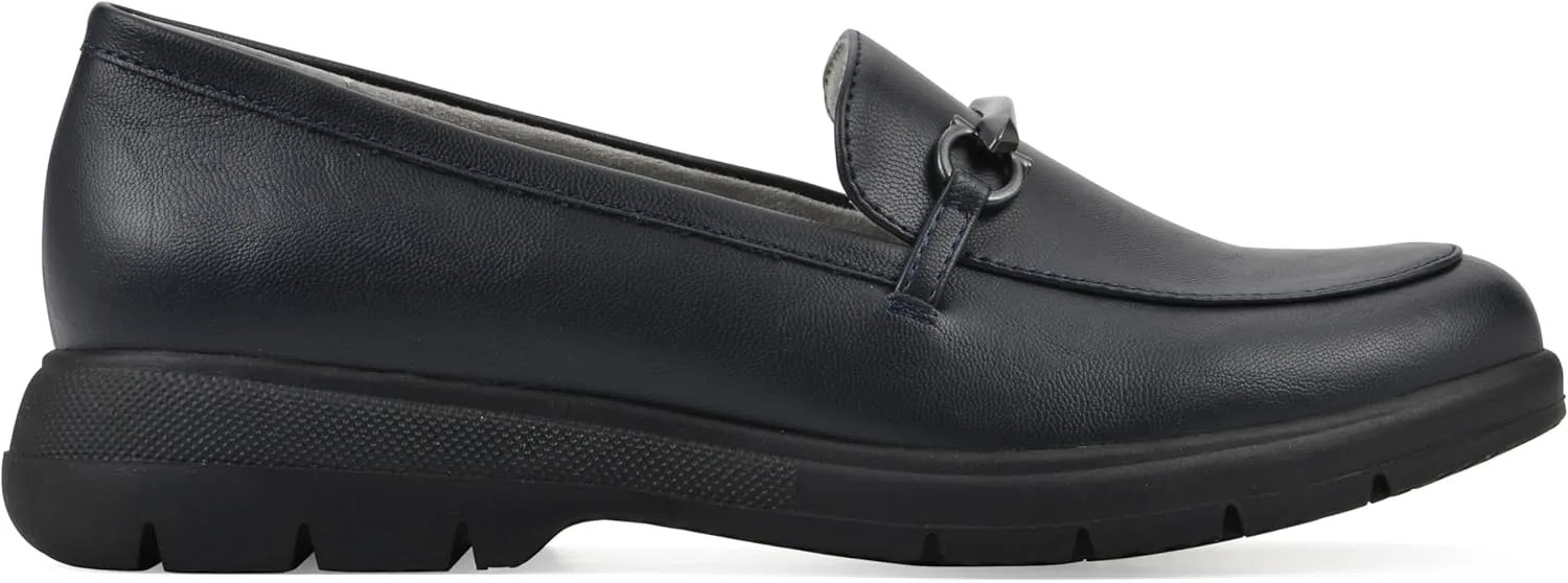 CLIFFS BY WHITE MOUNTAIN Women's Flow Cushioned Lug Sole Loafer Flat