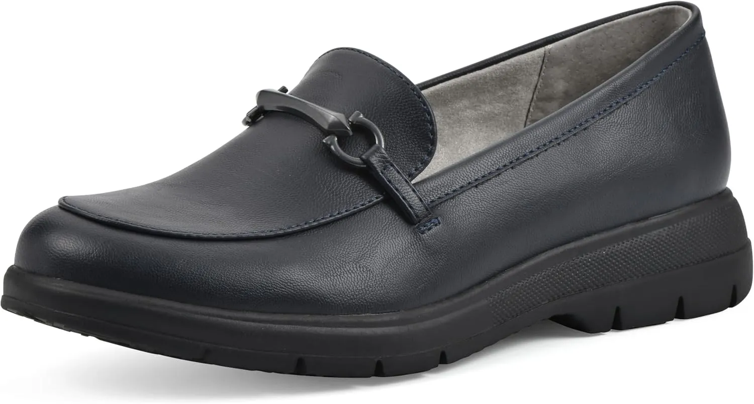 CLIFFS BY WHITE MOUNTAIN Women's Flow Cushioned Lug Sole Loafer Flat