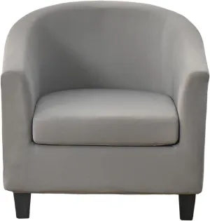 Club Chair Slipcover 2 Piece Printed Tub Chair Slipcover Soft Stretch Printed Round Barrel Chair Covers Armchair Covers Furniture Protector for Living Room Hotel Counter Cafe (Color 08)